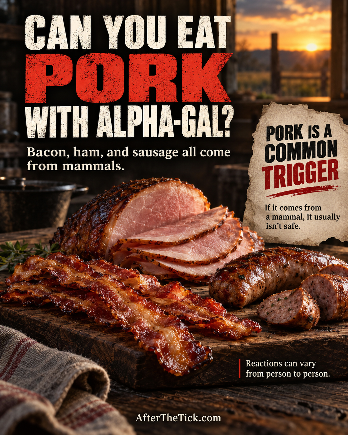 Can You Eat Pork With Alpha-Gal? Bacon, Ham and More